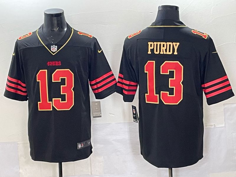 Men 2025 Nike San Francisco 49ers #13 Purdy Black Limited NFL Jersey style 0061->carolina panthers->NFL Jersey